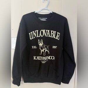Black 'Unlovable' Sweatshirt